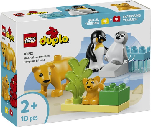 [LE10442] Familias de la Fauna Salvaje: Pingüinos y Leones LEGO 10442