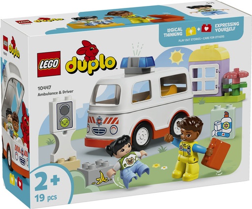 [LE10447] Ambulancia y Conductor LEGO 10447