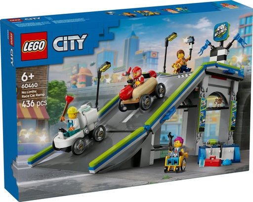 [LE60460] Sin Límites: Rampa de Aceleración para Coches de Carreras LEGO 60460