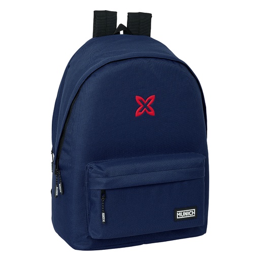 [642422820] MOCHILA DOBLE PARA PORTATIL 15,6"+USB MUNICH BASICOS "MARINO" safta642422820