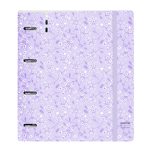 [542433667] CARPEBLOCK PP FOAM 4 ANI 35MM C/RECAMBIO SAFTA "LIGHT PURPLE FLOWERS" safta542433667 27x32x4cm
