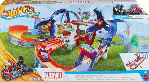 [446HTM08] PISTA TELARAÑA DE SPIDER-MAN RACERVERSE HTM08 HOT WHEELS 