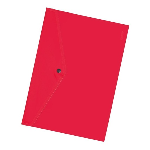 [MIL12CBR] Carpeta tipo sobre (cierre botón) roja