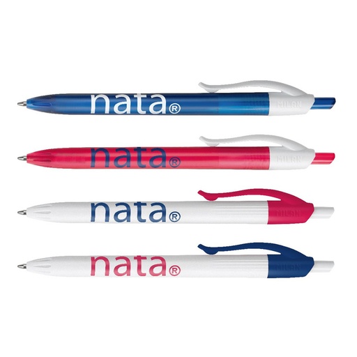 [MIL1765729120-NT] bolígrafo P1 MILAN nata® 624, tinta azul (1 und , surt)