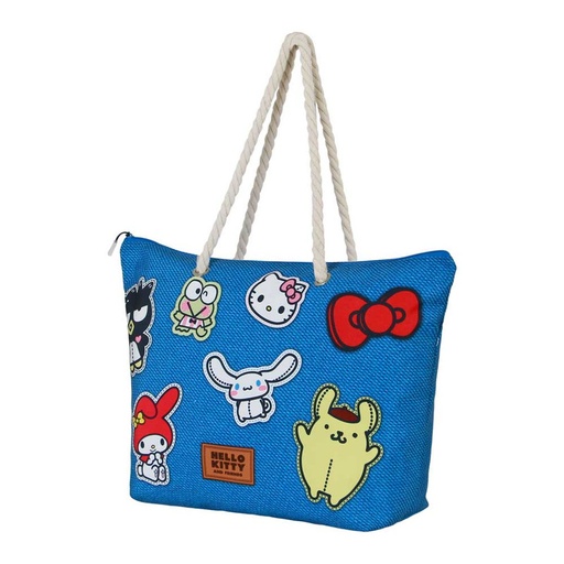 [KAR08656] Sanrio Hello Kitty Stickers Bolsa de Playa Soleil, Azul KARACTERMANIA 8656