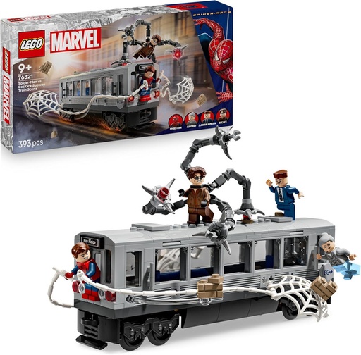 [LE76321] Spider-Man vs. Doc Ock: Escena del Tren Subterráneo LEGO 76321
