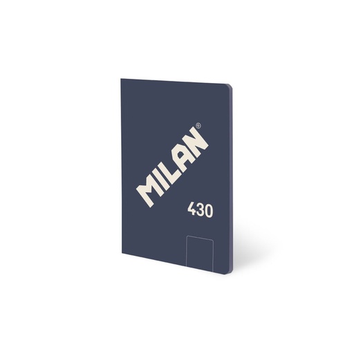 [MIL57251-G48-B] Libreta A5 encolada, papel LISO, 48 hojas de 95 gr/m², colección 430 since 1918, AZUL