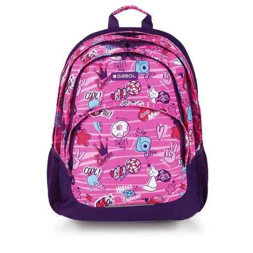 [G234140] MOCHILA 3 DEPARTAMENTOS STICKER GABOL 234140 xxcm