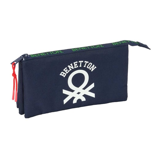 [812606744] PORTATODO TRIPLE BENETTON "TOGETHER" 22x12x4cm