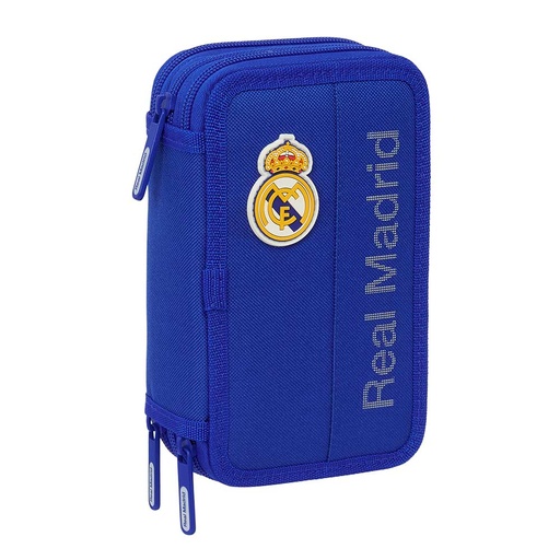 [412624857] PLUMIER TRIPLE 37 pcs REAL MADRID 12.5x19.5x4cm