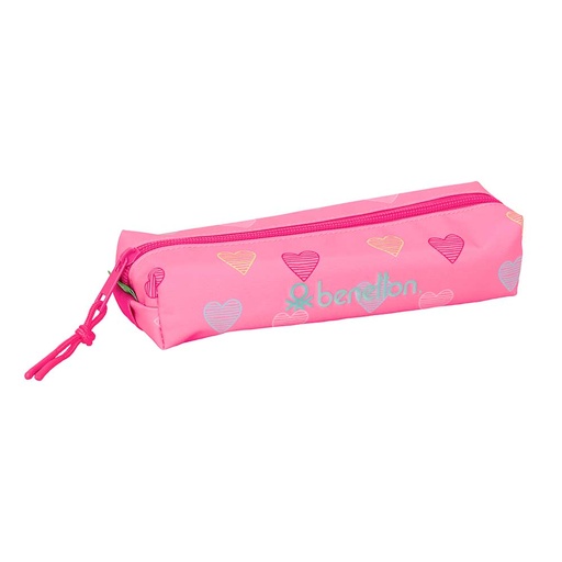 [812651015] PORTATODO RECTANGULAR C/GOMA ELAST. 22CM BENETTON "HEART" 22x4x4cm