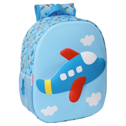 [632568890] MOCHILA 3D SAFTA 3D AVION 27x33x4cm