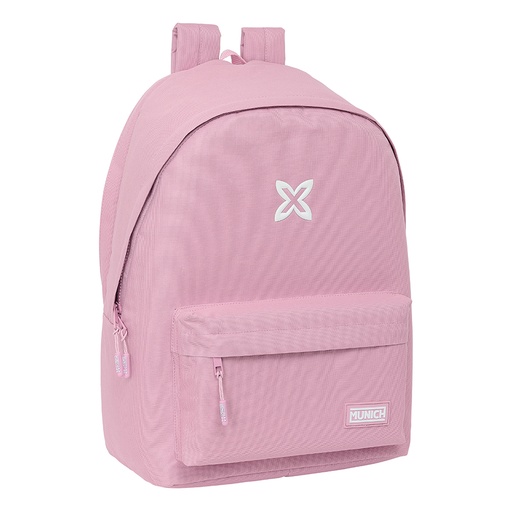 [642406820] MOCHILA DOBLE PARA PORTATIL 15,6"+USB MUNICH BASICOS "ROSA" 31x44x4cm