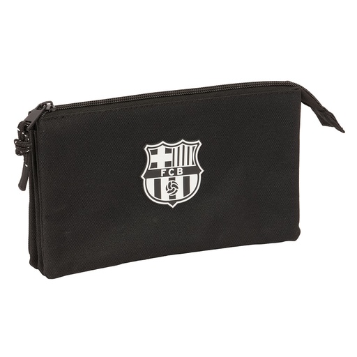 [842485744] PORTATODO TRIPLE F.C.BARCELONA CHICA NEGRO 22x12x4cm