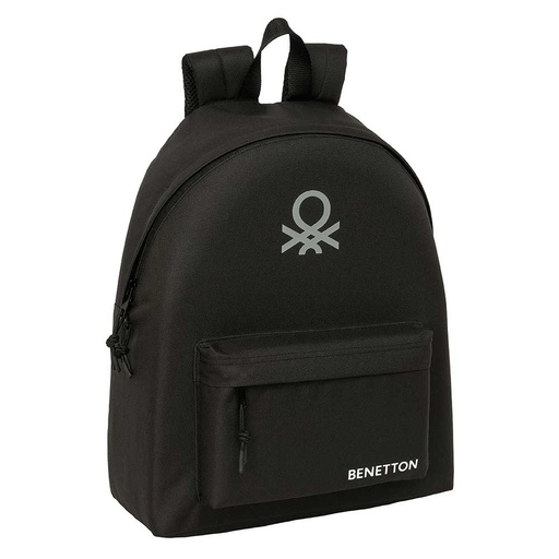 [642619774] MOCHILA BENETTON BASICS "NEGRO" 33x42x4cm