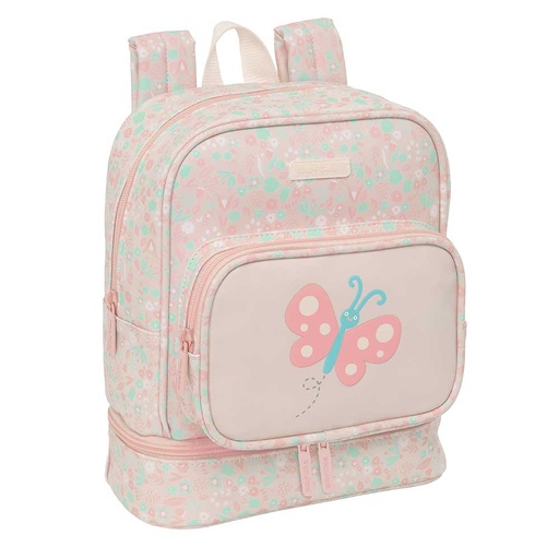 [642690233] MOCHILA NEVERA GUARDERIA SAFTA PREESCOLAR "MARIPOSA" 22x27x4cm