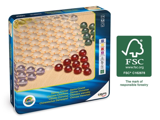 [CAY750] DAMAS CHINAS METAL BOX "FSC 100%"