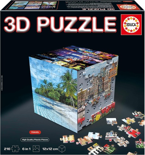 [E20124] 3D PUZZLE TRAVEL FSC(R)  EDUCA 20124