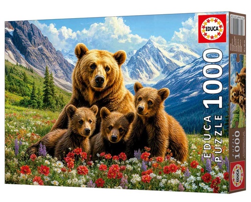 [E20553] PUZZLE 1000 OSOS GRIZZLY CANADÁ FSC EDUCA 20553