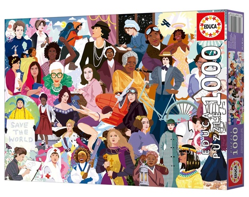 [E20556] PUZZLE 1000 MUJERES ICÓNICAS FSC(R) EDUCA 20556
