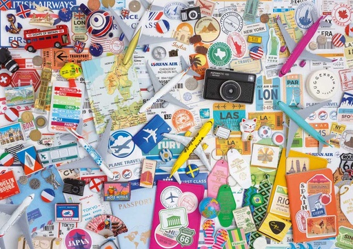 [E20560] PUZZLE 1000 COLLAGE DE VIAJES FSC(R EDUCA 20560