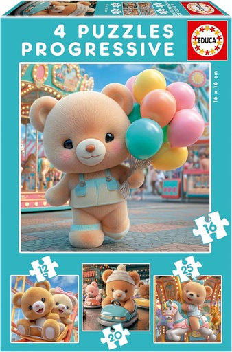 [E20500] PUZZLE PROGRESIVOS OSITOS FSC  EDUCA 20500