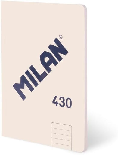 [MIL57252-G48-X4-BE] libretas A5 encoladas, papel a líneas BEIG (7 mm), 48 hojas de 95 gr/m², colección 430 since 1918