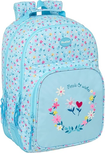 [642627773] MOCHILA DOBLE ADAPT.CARRO BLACKFIT8 "PETALOS" SAFTA 642627773 32x42x4cm