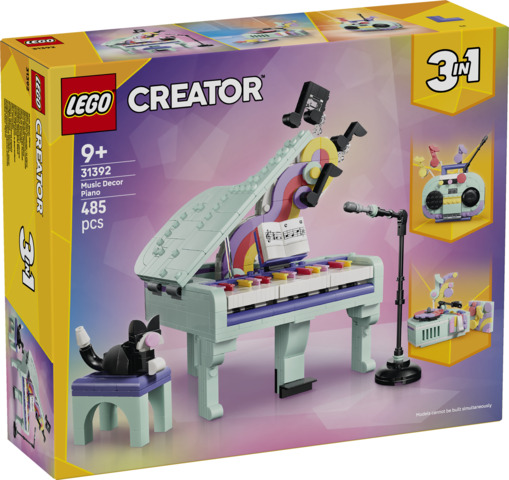 [LE31392] Piano Musical Decorativo con Gato LEGO 31392