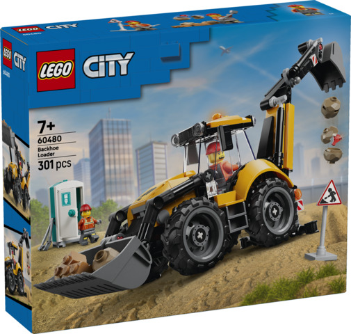 [LE60480] Cargadora Retroexcavadora Amarilla LEGO 60480