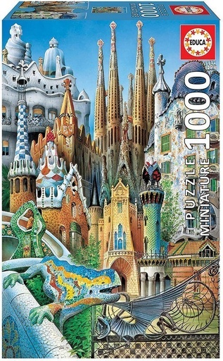 [E11874] PUZZLE 1000 GAUDÍ, COLLAGE "MINIATURE" EDUCA 11874