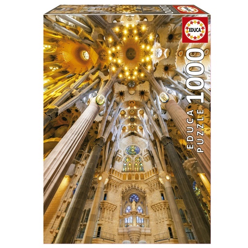 [E19614] PUZZLE 1000 INTERIOR SAGRADA FAMILI EDUCA 19614 INTERIOR SAGRADA FAMILI