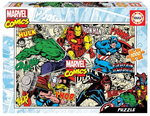 [E18498] PUZZLE 1000 MARVEL COMICS EDUCA 18498