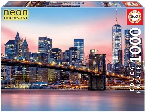 [E19269] PUZZLE 1000 PUENTE DE BROOKLYN 'NEON' EDUCA 19269