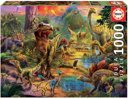 [E17655] PUZZLE 1000 TIERRA DE DINOSAURIOS EDUCA 17655