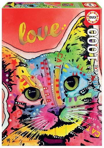 [E19257] PUZZLE 1000 TILT CAT LOVE, DEAN RUSSO