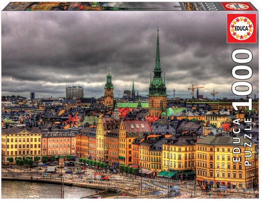 [E17664] PUZZLE 1000 VISTAS DE ESTOCOLMO, SUECIA EDUCA 17664