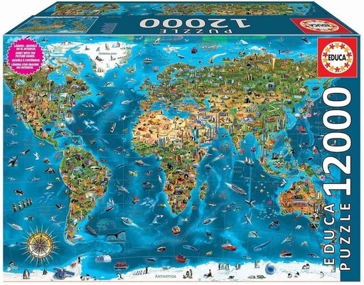 [E19057] PUZZLE 12000 MARAVILLAS DEL MUNDO EDUCA 19057
