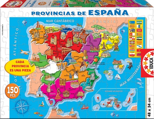 [E14870] PUZZLE 150 PUZZLE PROVINCIAS ESPAÑA