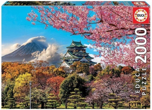 [E19276] PUZZLE 2000 CASTILLO DE OSAKA, JAPÓN EDUCA 19276