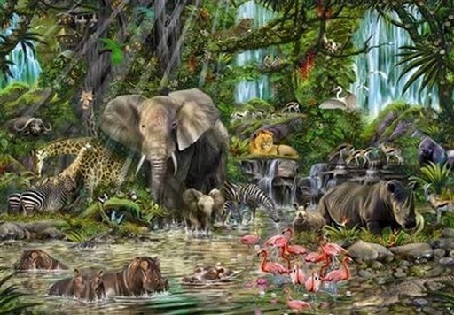[E16013] PUZZLE 2000 JUNGLA AFRICANA EDUCA 16013