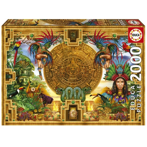 [E19565] PUZZLE 2000 MONTAJE AZTECA MAYA FSC EDUCA 19565 MONTAJE AZTECA MAYA FSC