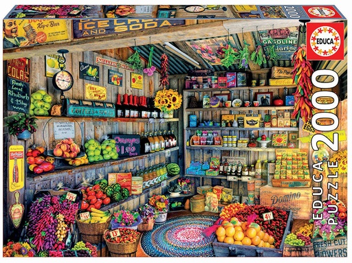 [E17128] PUZZLE 2000 TIENDA DE COMESTIBLES EDUCA 17128