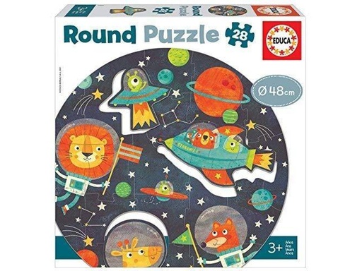 [E18908] PUZZLE 28 EL ESPACIO "ROUND PUZZLE" EDUCA 18908