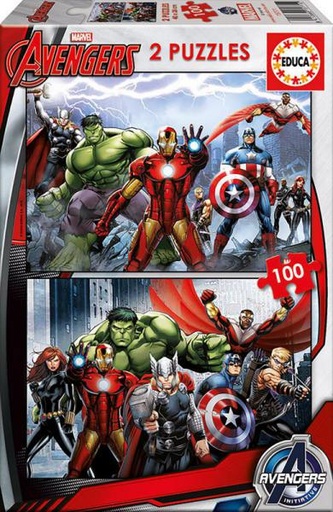 [E15771] PUZZLE 2x100 AVENGERS EDUCA 15771