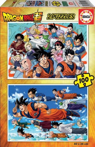 [E18214] PUZZLE 2x100 DRAGON BALL SUPER EDUCA 18214