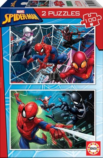 [E18101] PUZZLE 2x100 SPIDER-MAN EDUCA 18101