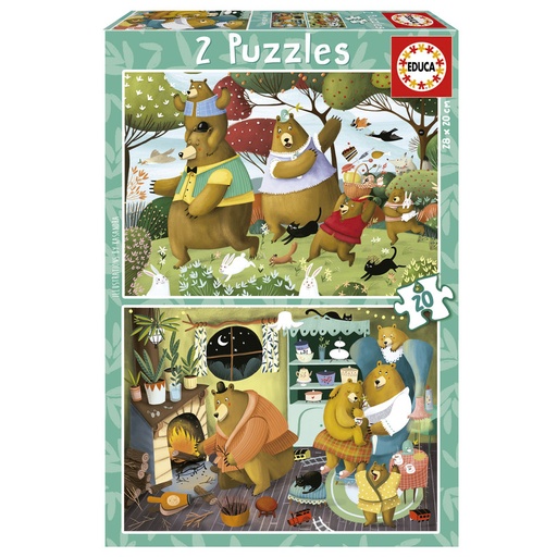 [E19686] PUZZLE 2X20 CUENTOS DEL BOSQUE FSC(  EDUCA 19686  EDUCA 19686