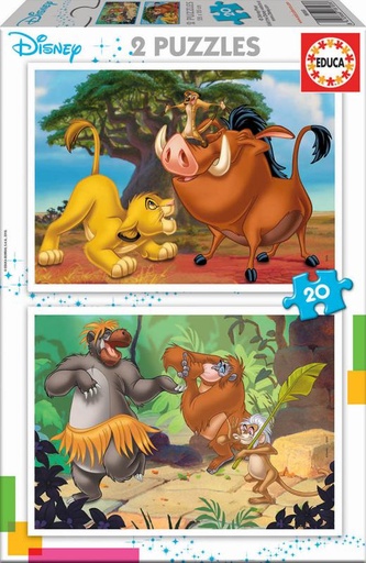 [E18103] PUZZLE 2x20 DISNEY ANIMALS FSC(R)   EDUCA 18103