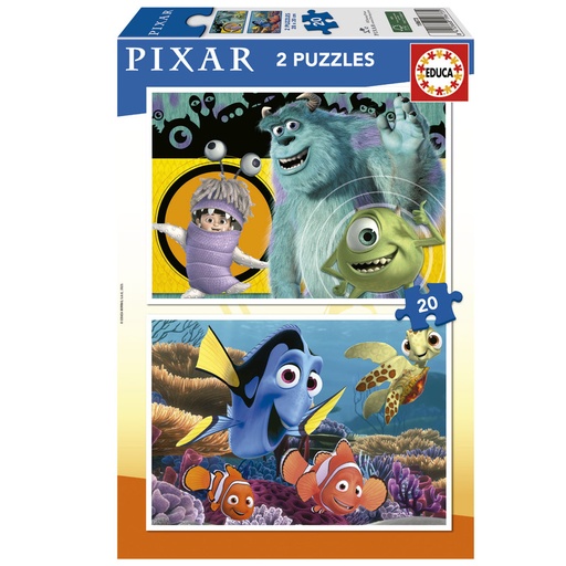 [E19673] PUZZLE 2X20 DISNEY PIXAR FSC(R) EDUCA 19673